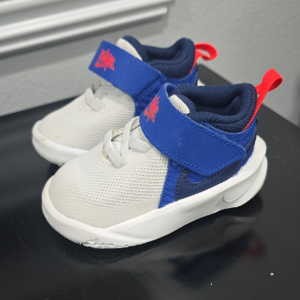 Nike Blue and White Sneakers with Modern Design